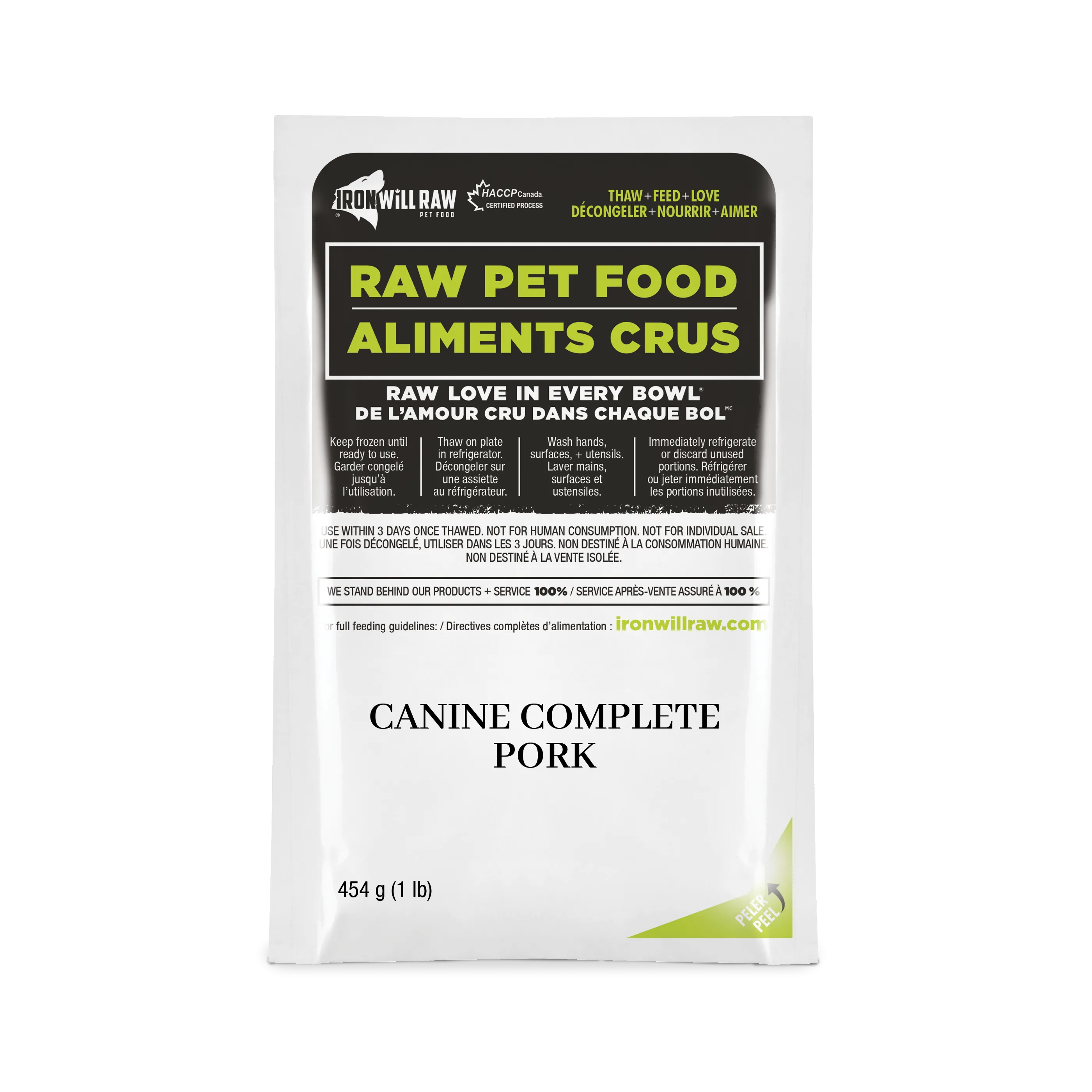 Iron Will Raw - Canine Complete - Pork Dinner