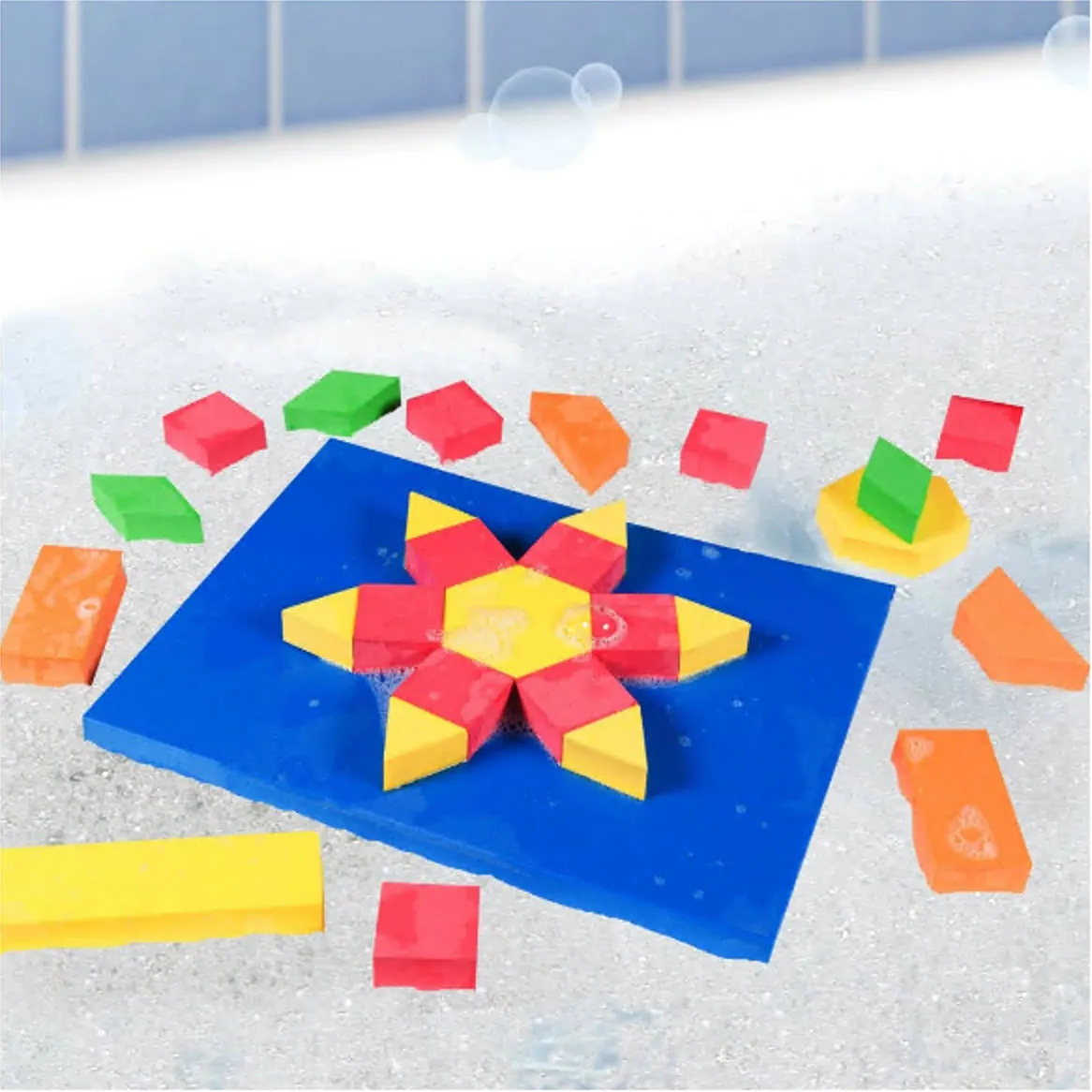 Just Think Toys Bath Blocks Stem Discovery Blocks