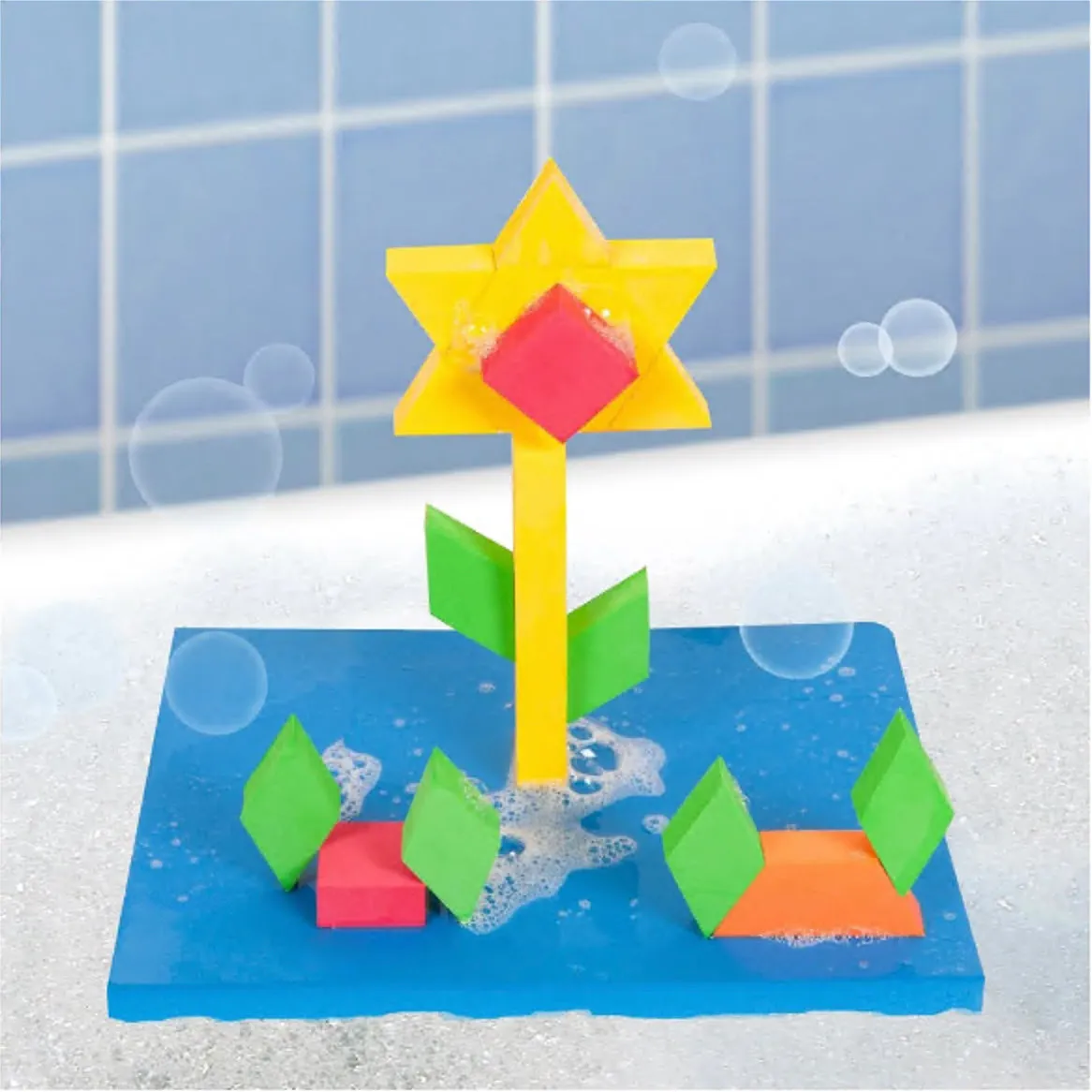 Just Think Toys Bath Blocks Stem Discovery Blocks