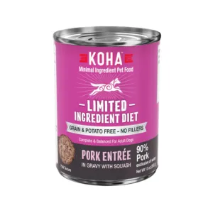 KOHA Limited Ingredient Pork Entrée Canned Dog Food