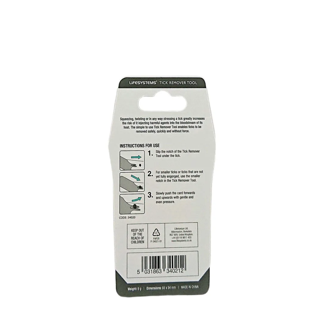 Lifesystems Compact Tick Removal Tool Card