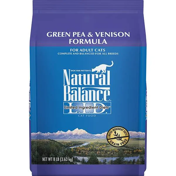 <b>Natural Balance</b> L.I.D. Limited Ingredient Diets Green Pea & Venison Dry Cat Formula
