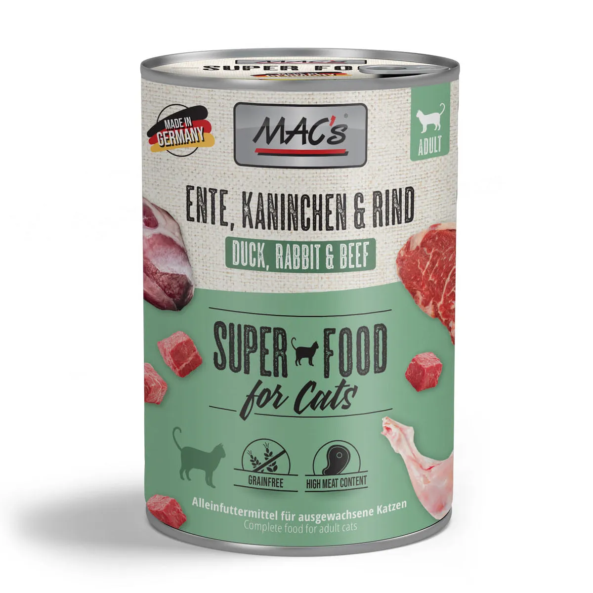 MAC's Cat Duck, Rabbit & Beef Tin