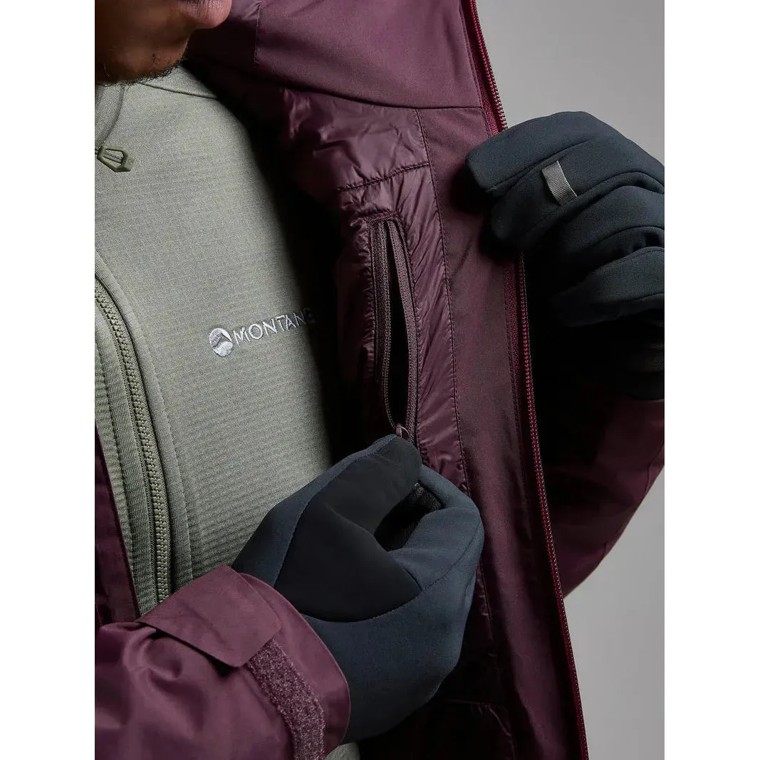 Montane Men's Duality Insulated GTX Waterproof Jacket - Dark Garnet