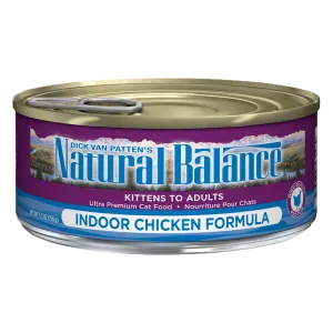 Natural Balance® Ultra Premium Indoor Canned Cat Formula, Wet Cat Food, 5.5-oz Case of 24