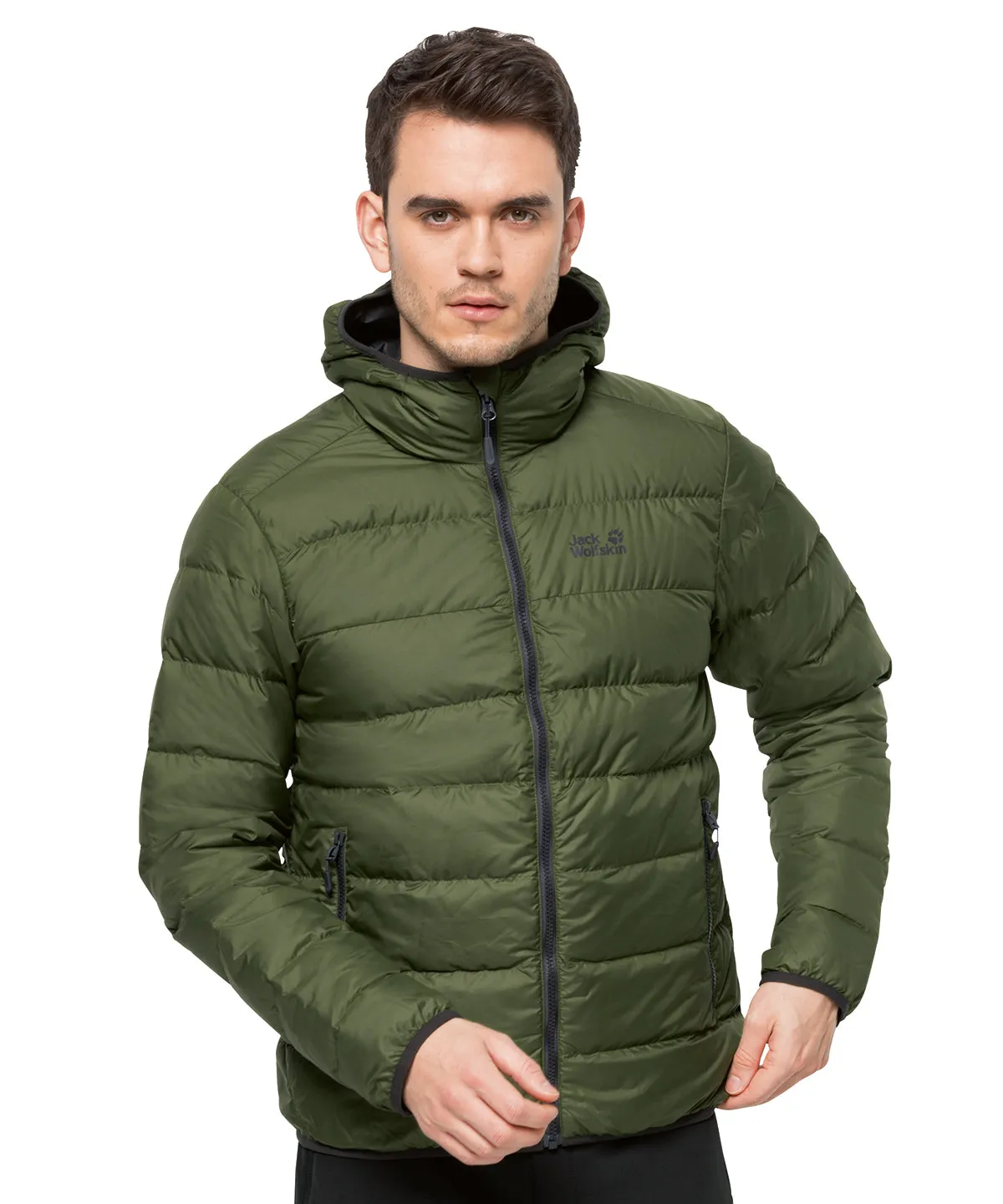 Olive/Phantom Grey - Mens down jacket (NL)
