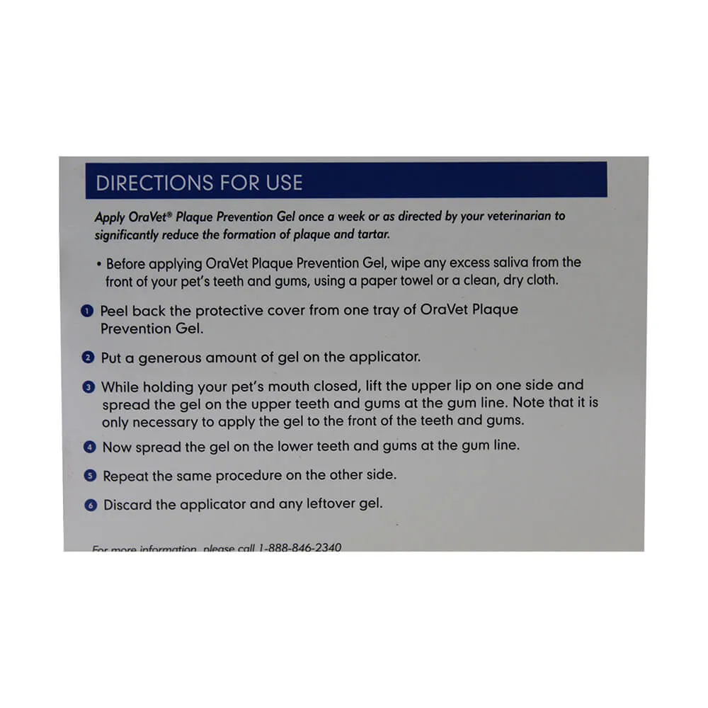 OraVet Plaque Prevention Gel, 8 ct