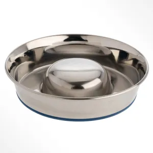 OurPets - Durapet Slow Feed Stainless Steel Bowl