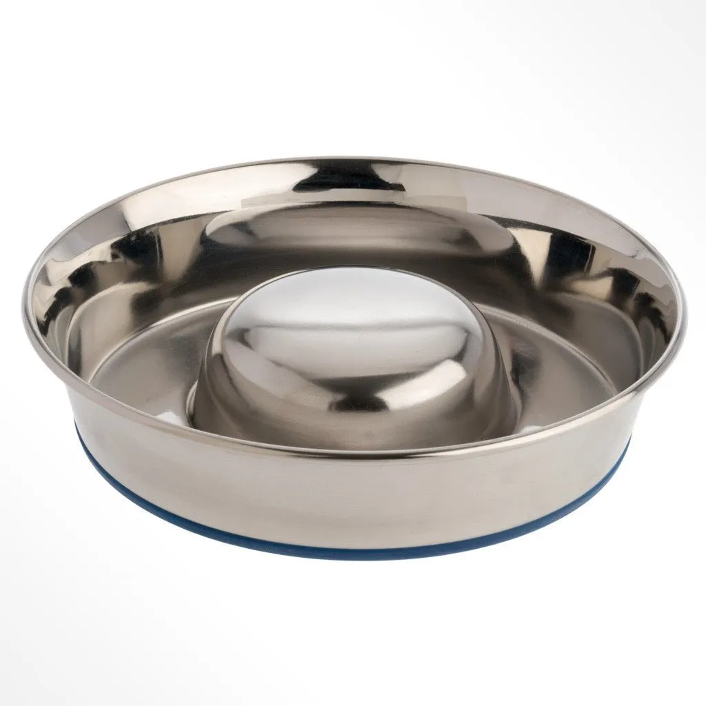 OurPets - Durapet Slow Feed Stainless Steel Bowl