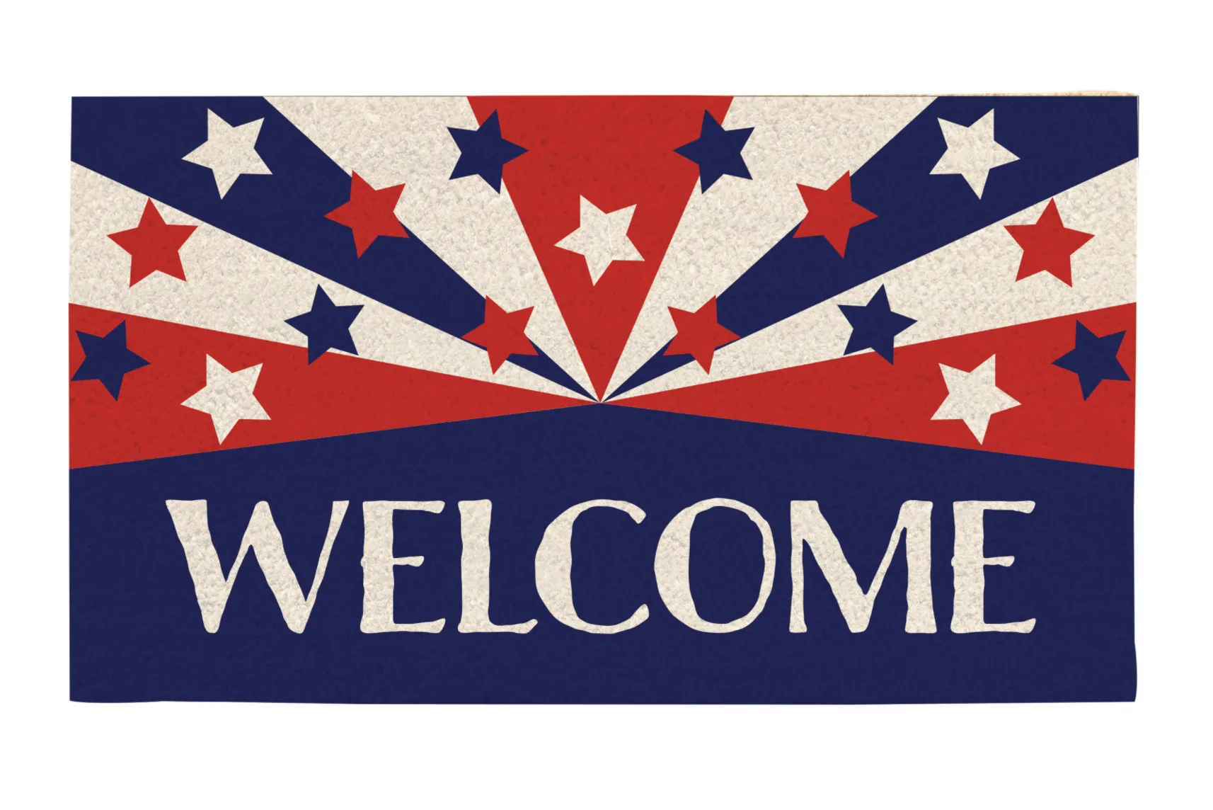 Patriotic Welcome Coir Mat