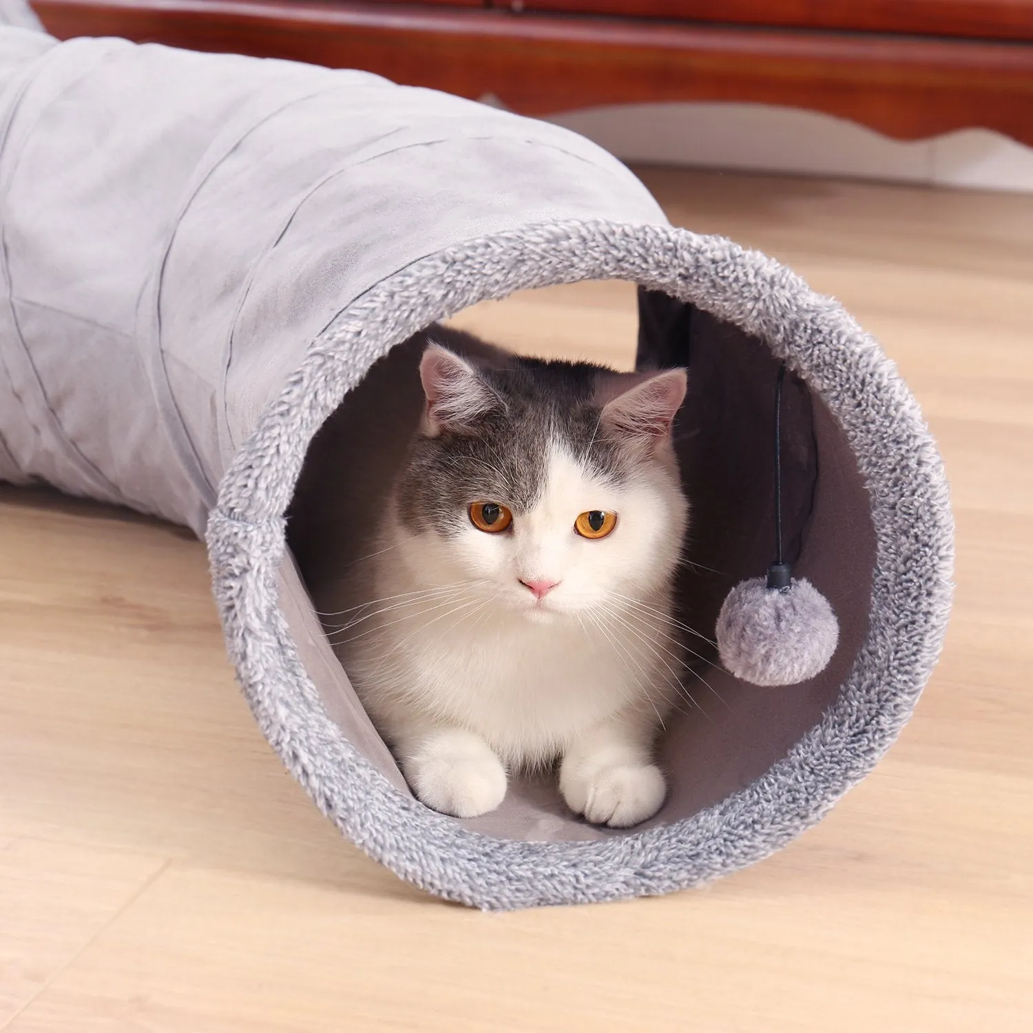 PAWZ Road 10.5-Inch in Diameter Collapsible S Shape Cat PlayTunnel