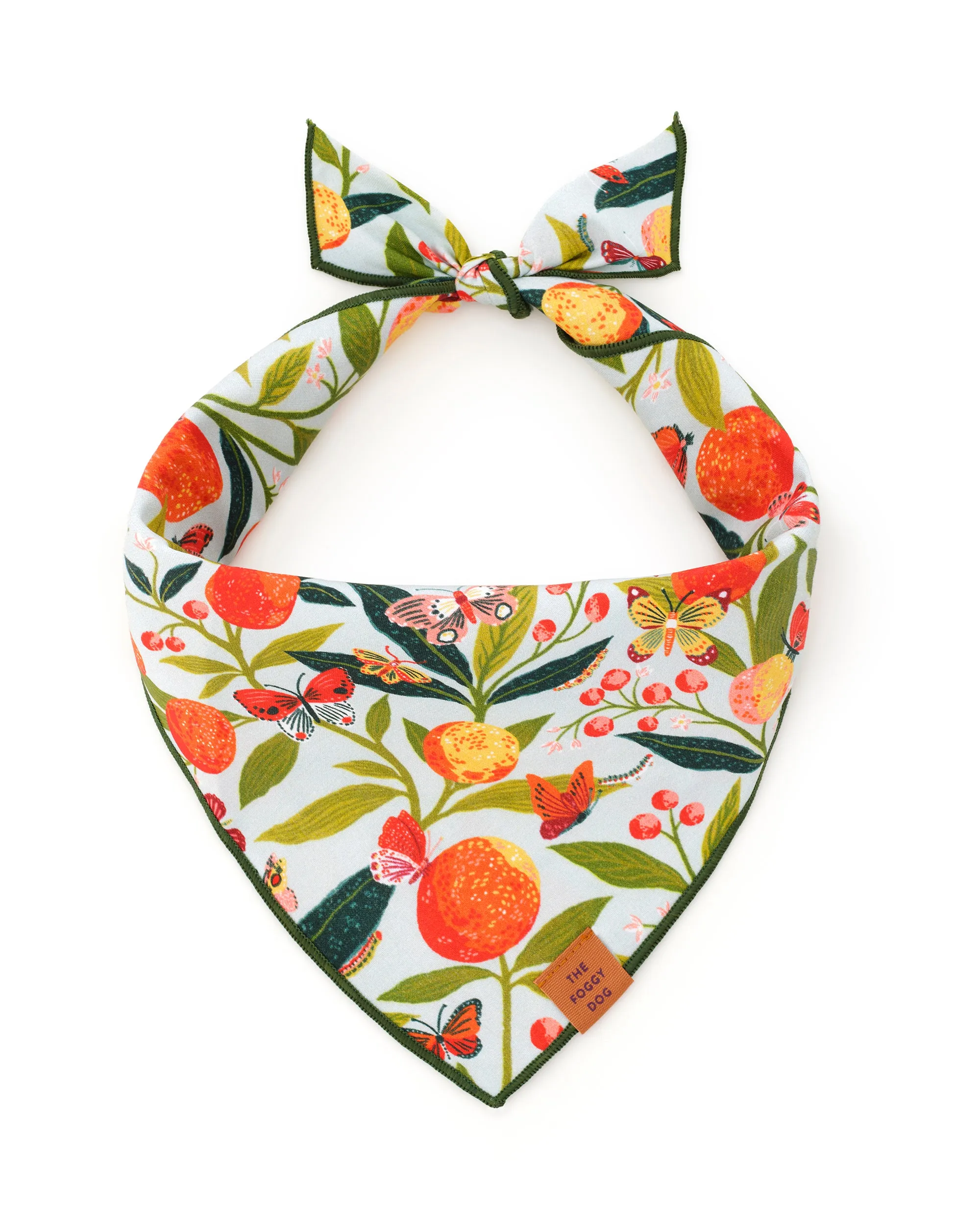 PF x The Foggy Dog Butterfly Grove - Dog Bandana - Soft Blue