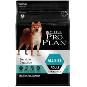 Pro Plan Sensitive Digestion Lamb & Rice All Size Adult Dry Dog Food 2.5kg