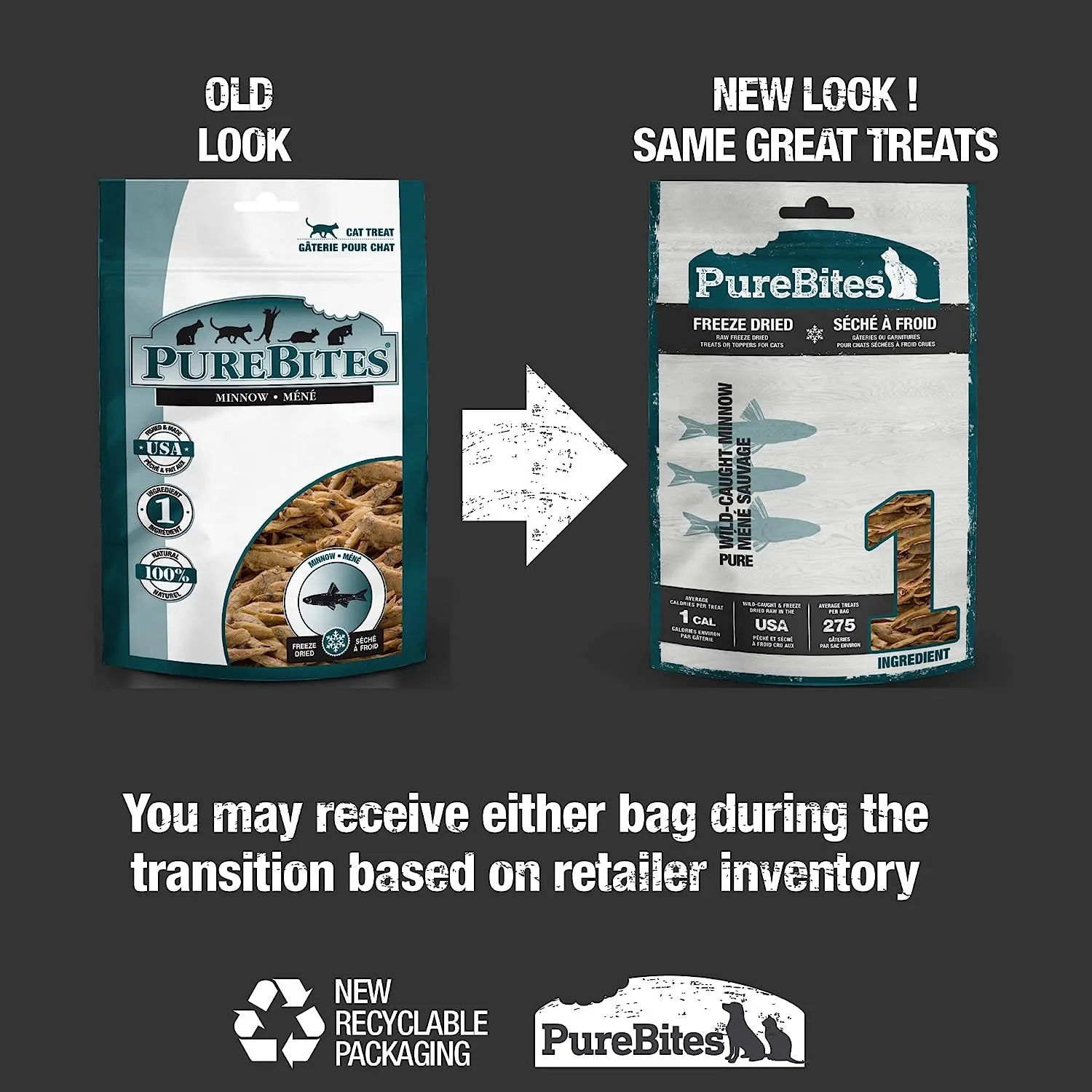 PureBites for Cats -  Minnow Freeze Dried Treats