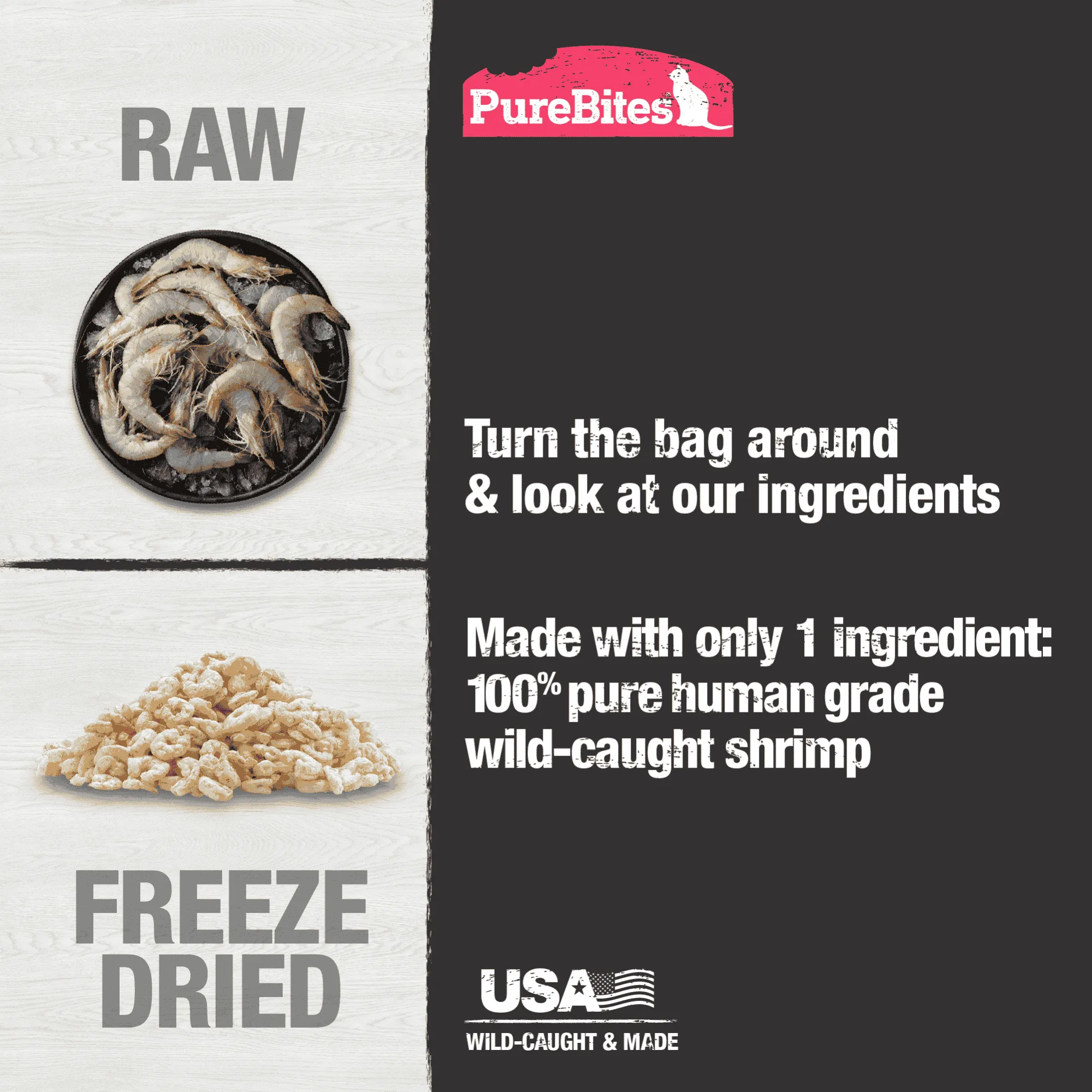 PureBites for Cats - Shrimp Freeze Dried Treats