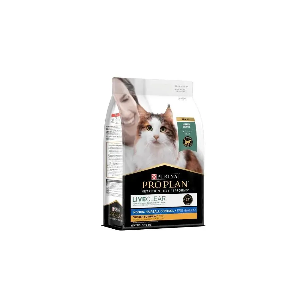 Purina Pro Plan Adult LIVECLEAR Indoor Hairball Control Chicken Dry Cat Food