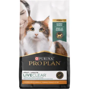 Purina Pro Plan Allergen Reducing High Protein Cat Food LIVECLEAR Chicken and Rice Formula