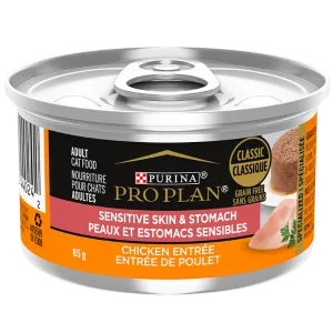 Purina Pro Plan Sensitive Skin & Stomach Chicken Entree Canned Cat Food, 85g