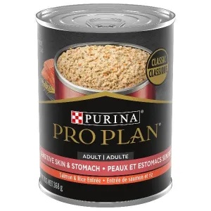 Purina Pro Plan Sensitive Skin & Stomach; Salmon & Rice Entrée Canned Dog Food