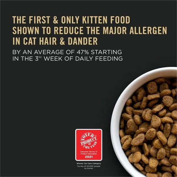Purina Pro Plan Specialized Allergen-Reducing LiveClear Chicken & Rice Dry Kitten Food, 3.2lb