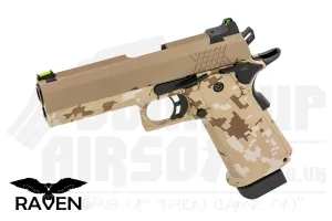 Raven HYDRO Hi-Capa 4.3 GBB Airsoft Pistol - Digi Desert (Tan Slide)