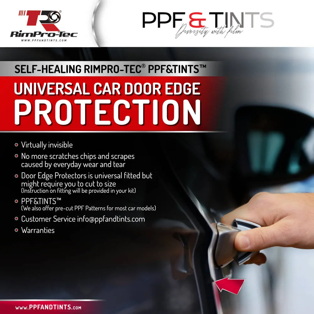 RimPro-Tec® PPF&Tints™ Universal Car Door Edge Guards With Apply Kit