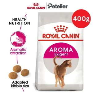 Royal Canin Aroma Exigent 400g Adult Dry Cat Food - Feline Health Nutrition for Picky/Fussy Eaters