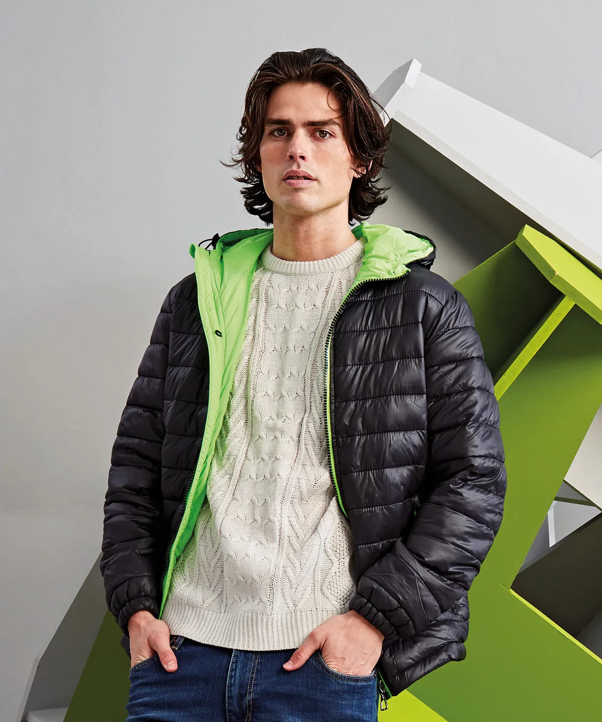 Royal/Grey - Padded jacket
