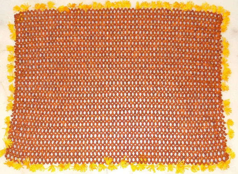 Rudraksha mat , made from 9 mm premium quality Rudrakshas