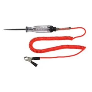 S & G Tool Aid 27300 Heavy Duty Circuit Tester with 12' Retractable Wire & Battery Clip