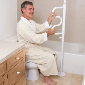 Security Pole With Grab Bar