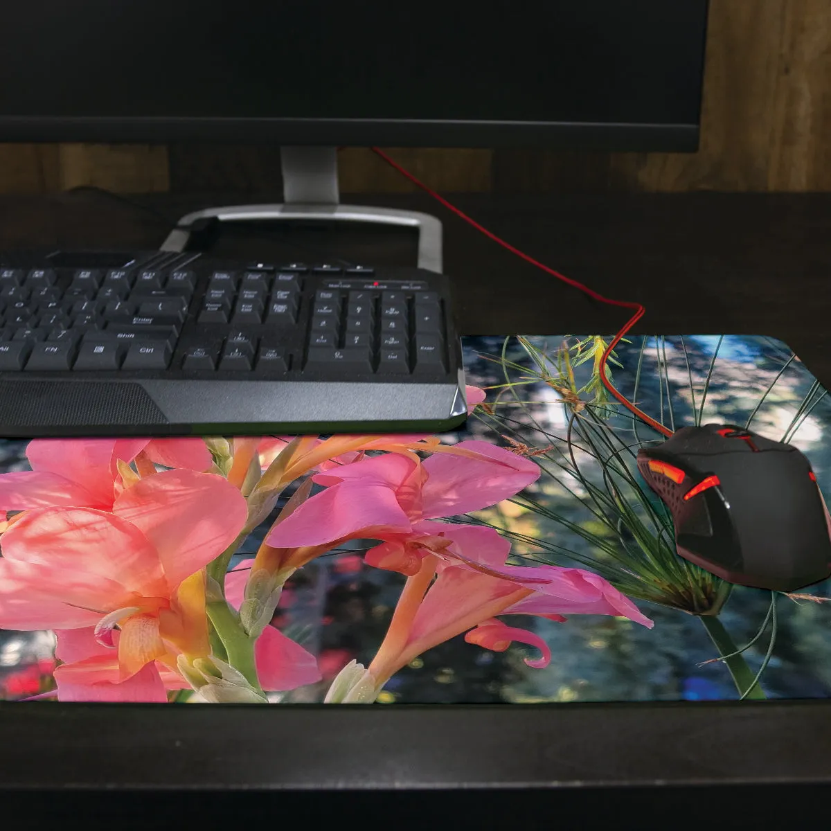 Splendid Pink Summer Thin Desk Mat