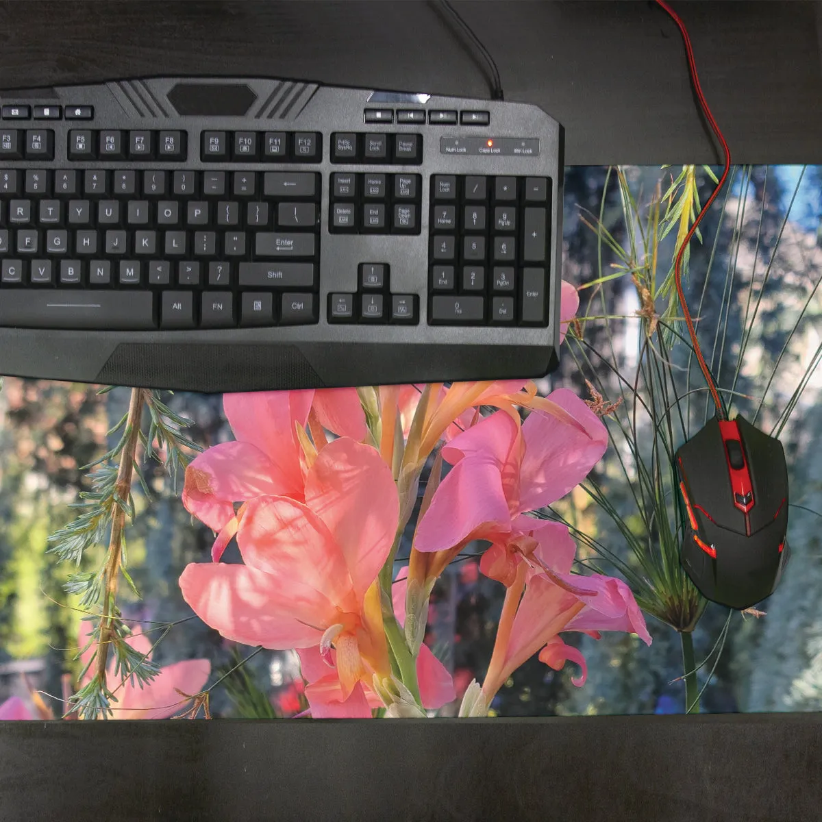 Splendid Pink Summer Thin Desk Mat