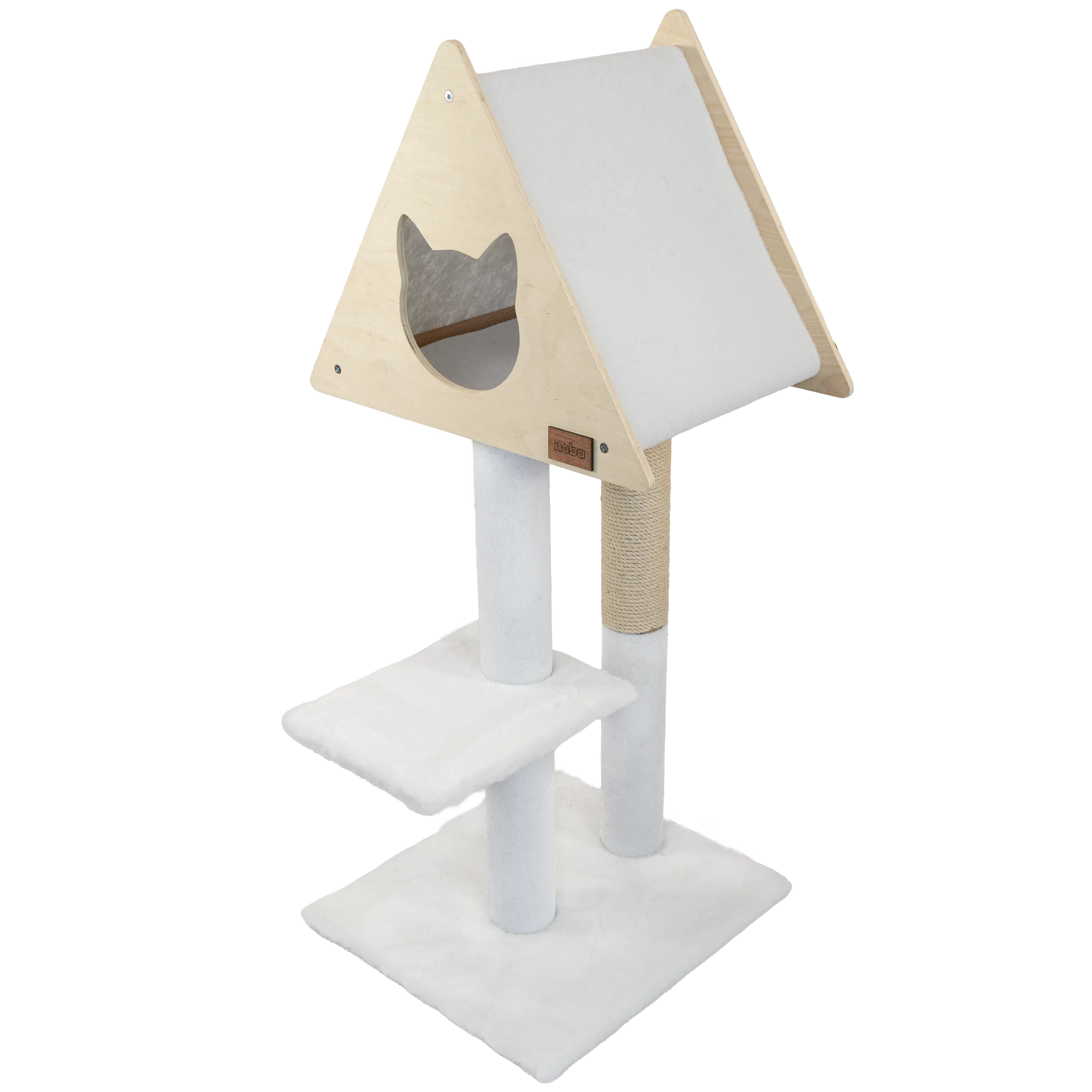 Teepee Deluxe Cat Tree with High-Quality Fique Rope