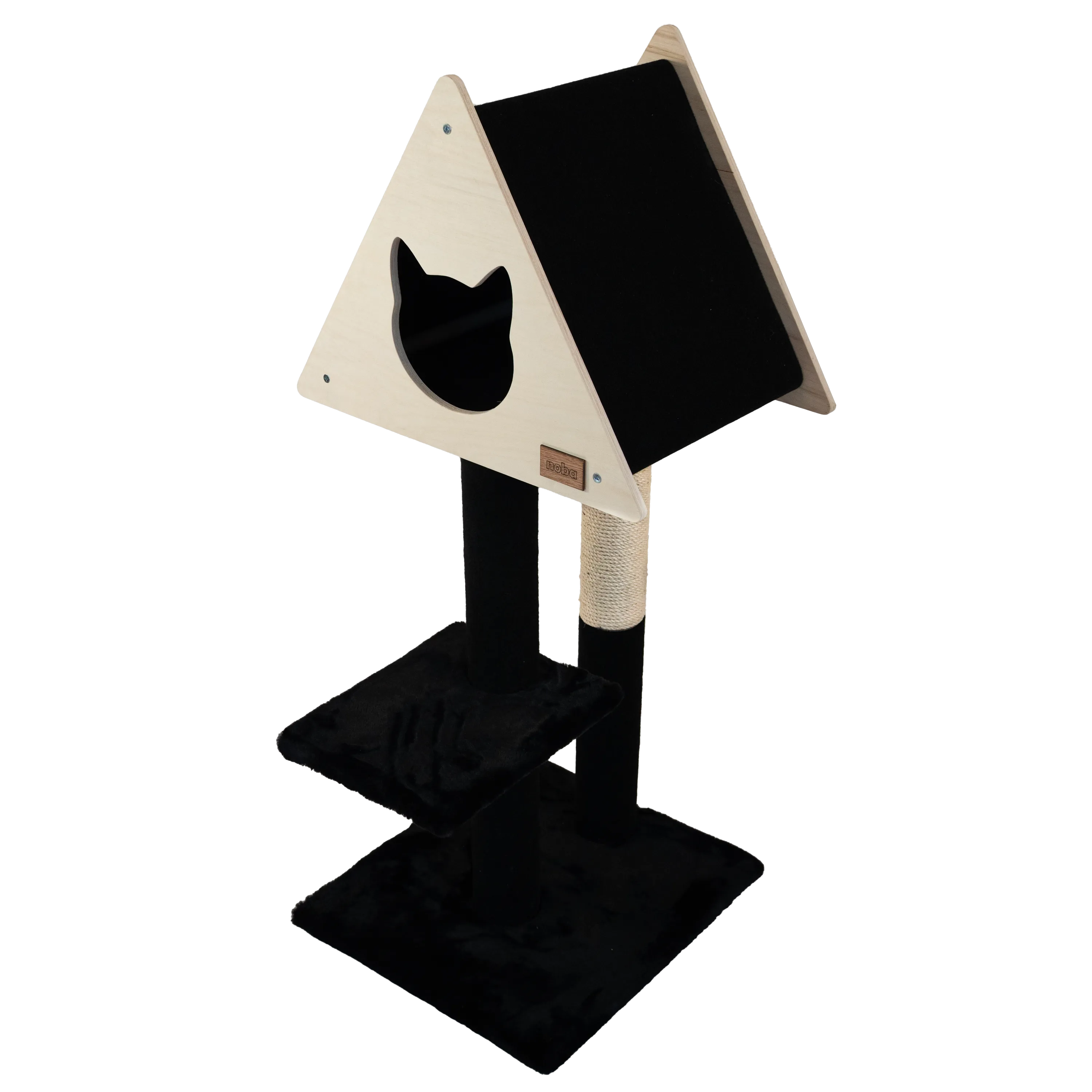 Teepee Deluxe Cat Tree with High-Quality Fique Rope