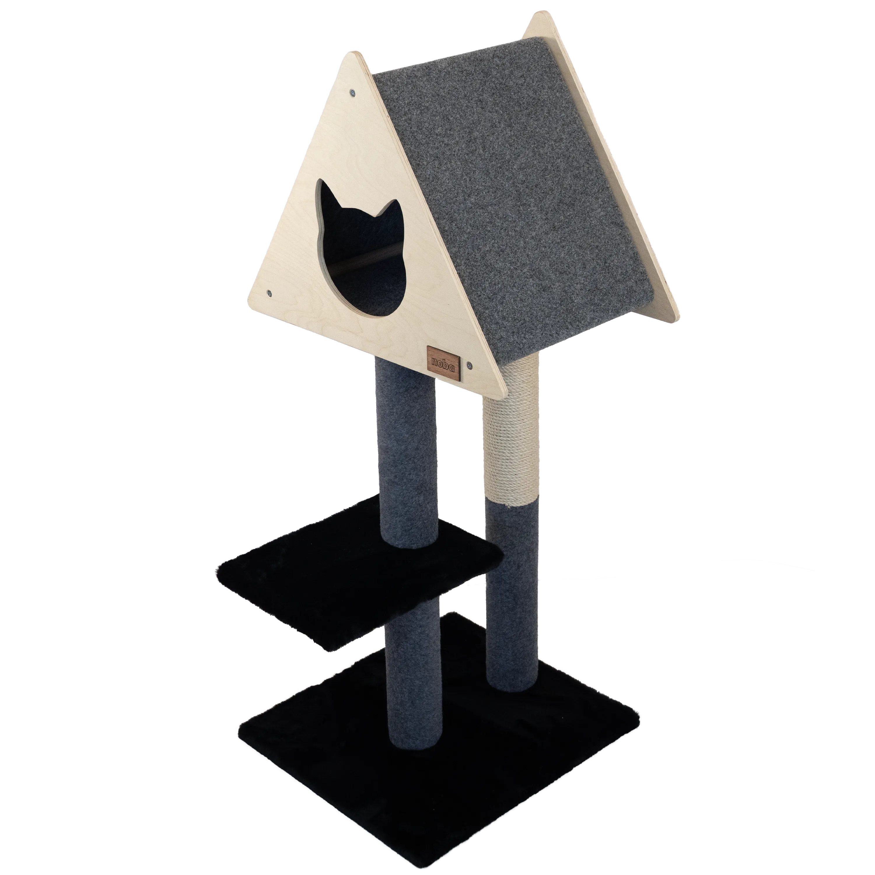 Teepee Deluxe Cat Tree with High-Quality Fique Rope