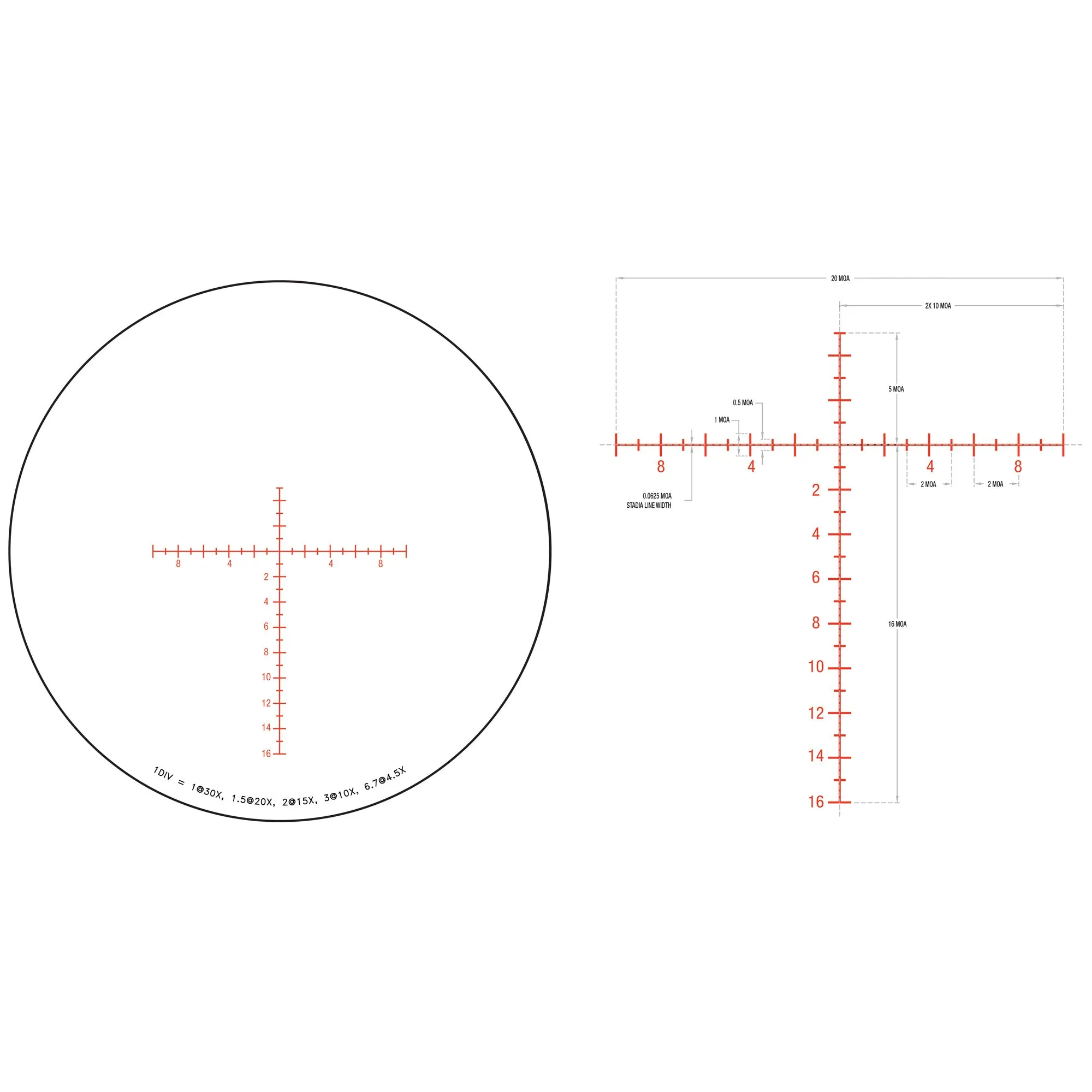 TRIJICON TENMILE 4.5-30X56 SFP MOA