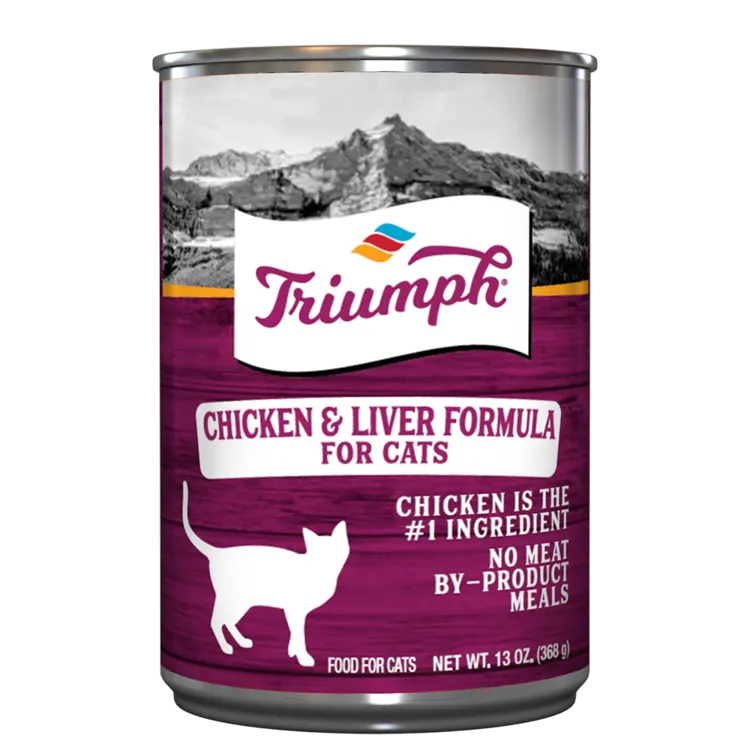 Triumph Chicken & Liver Canned Cat Food