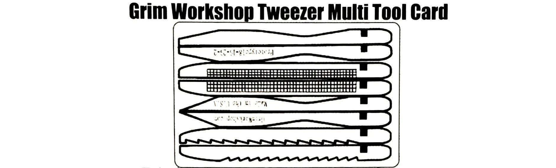 Tweezer Kit First Aid Card : Credit Card Size Set of  Tweezers
