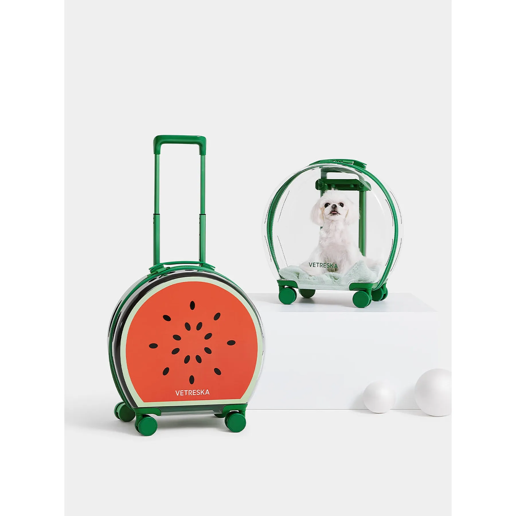 VETRESKA BUBBLE PET CARRIER - GREEN