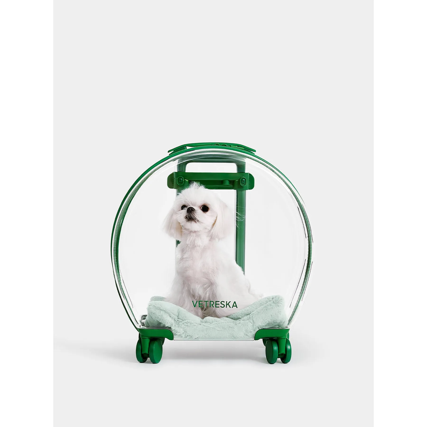 VETRESKA BUBBLE PET CARRIER - GREEN